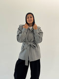 The Royal Grey Wrap Jacket