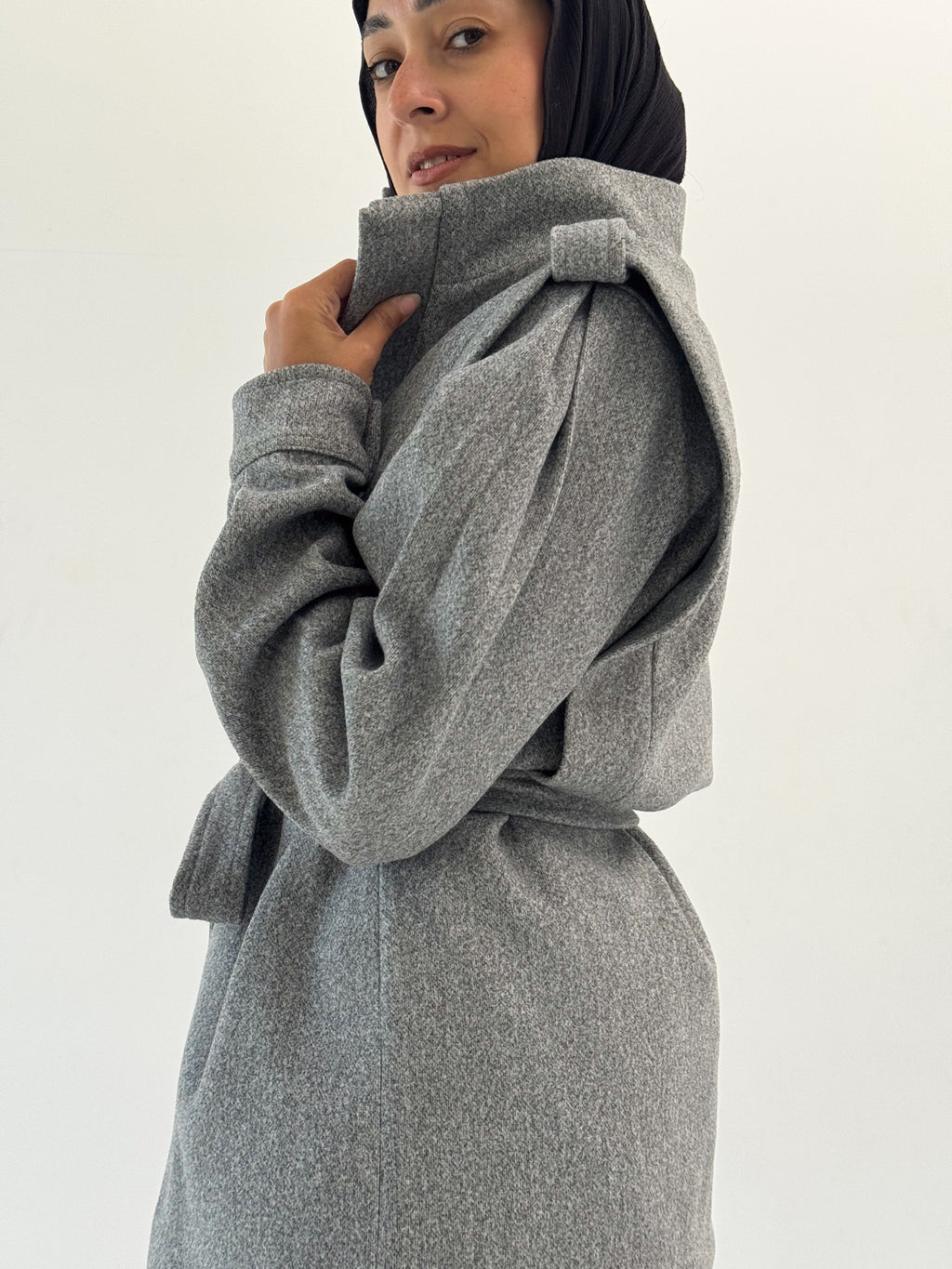 The Royal Grey Wrap Jacket