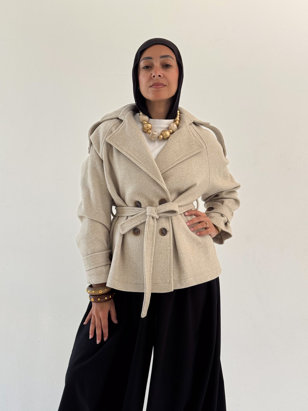 Sand Beige Essential Jacket