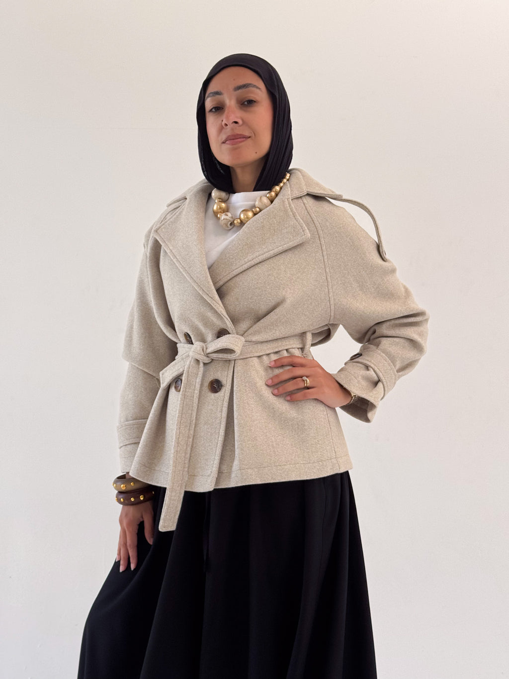 Sand Beige Essential Jacket