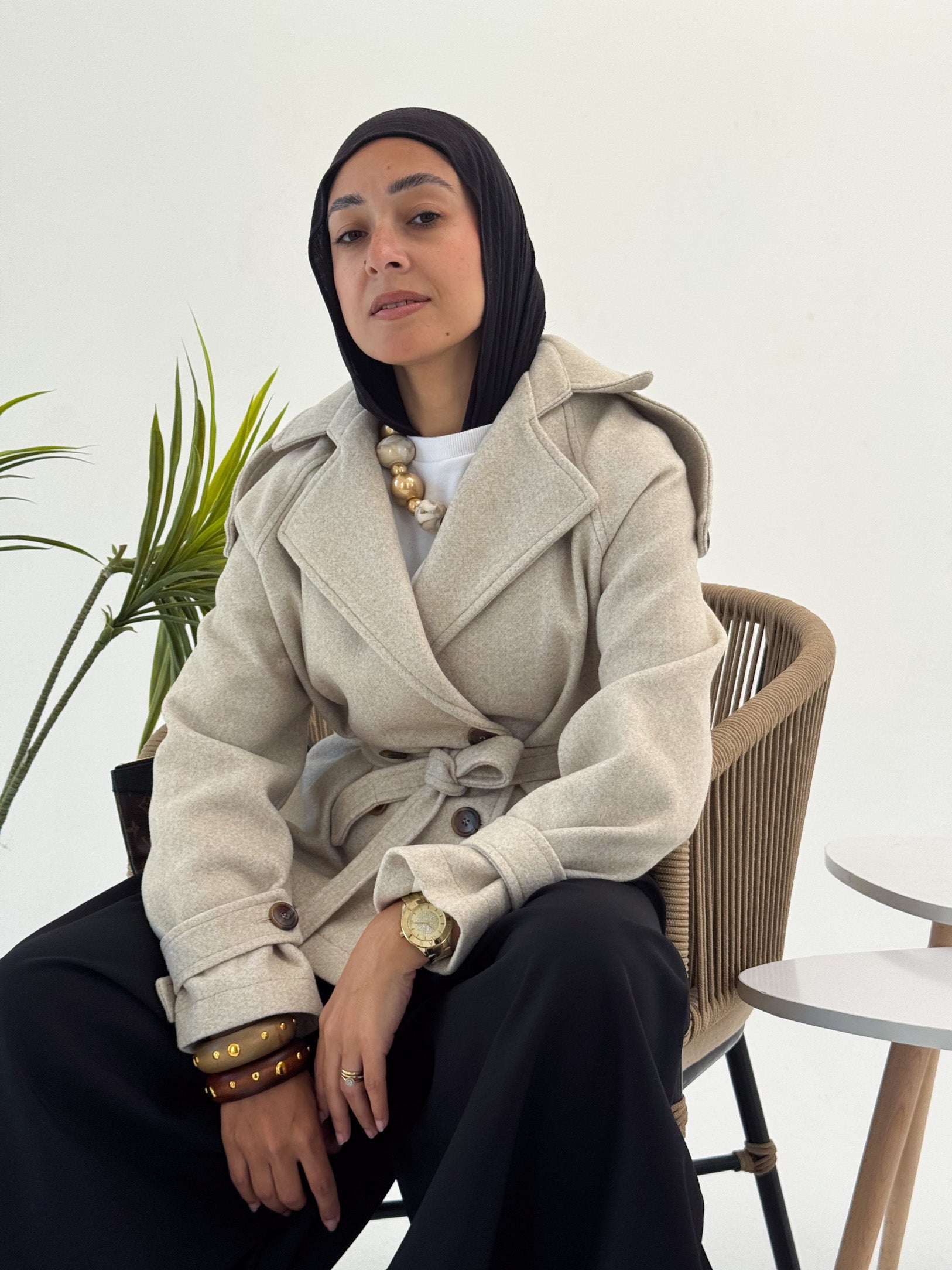 Sand Beige Essential Jacket