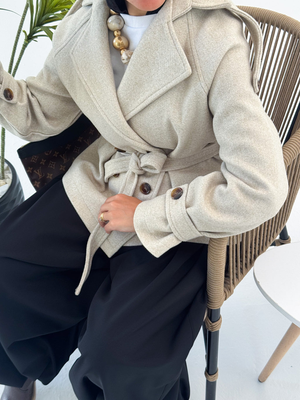 Sand Beige Essential Jacket