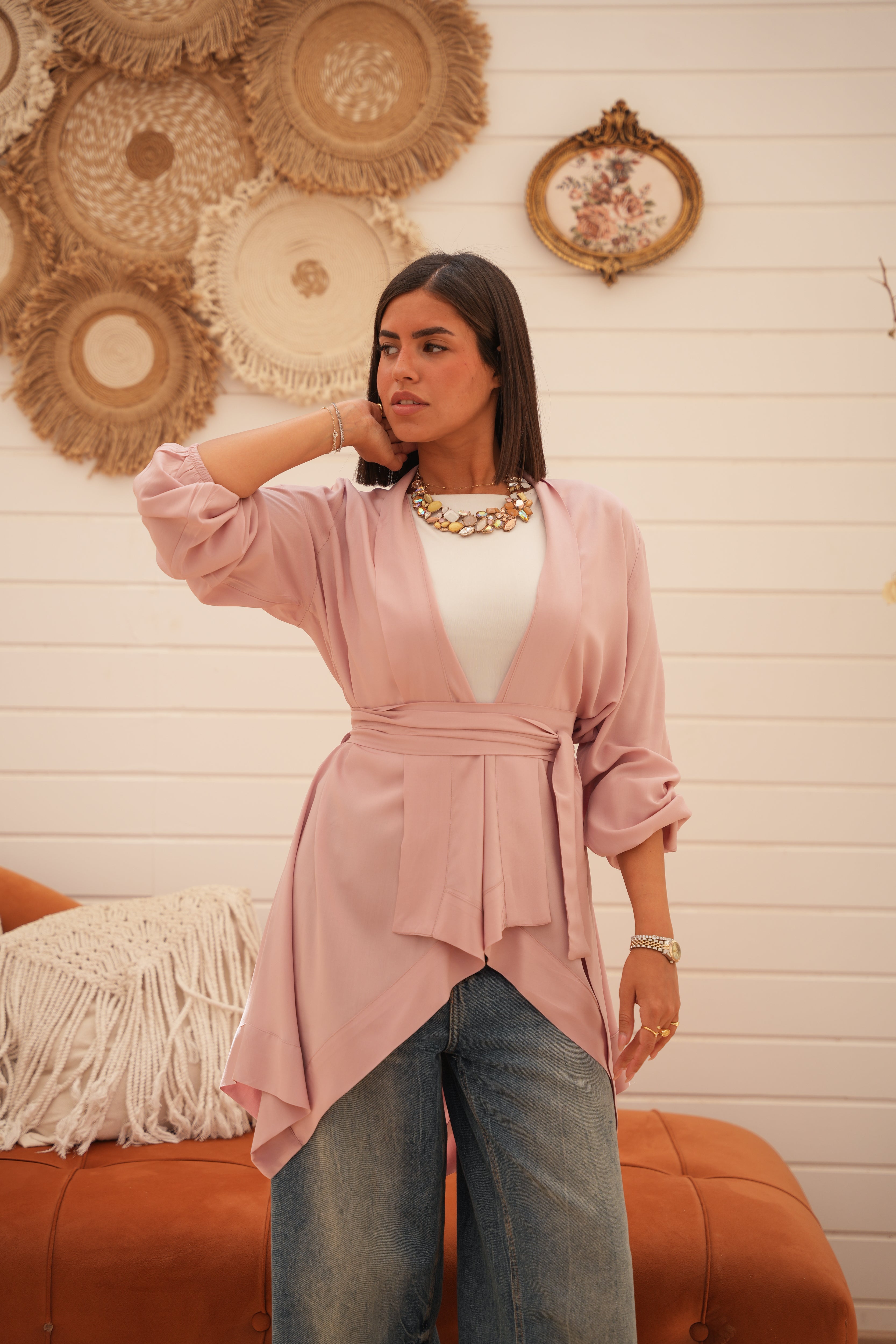 Sandy Shore Wrap - Soft Rose