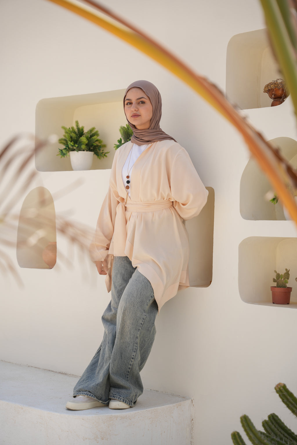 Sandy Shore Wrap - Light Peach