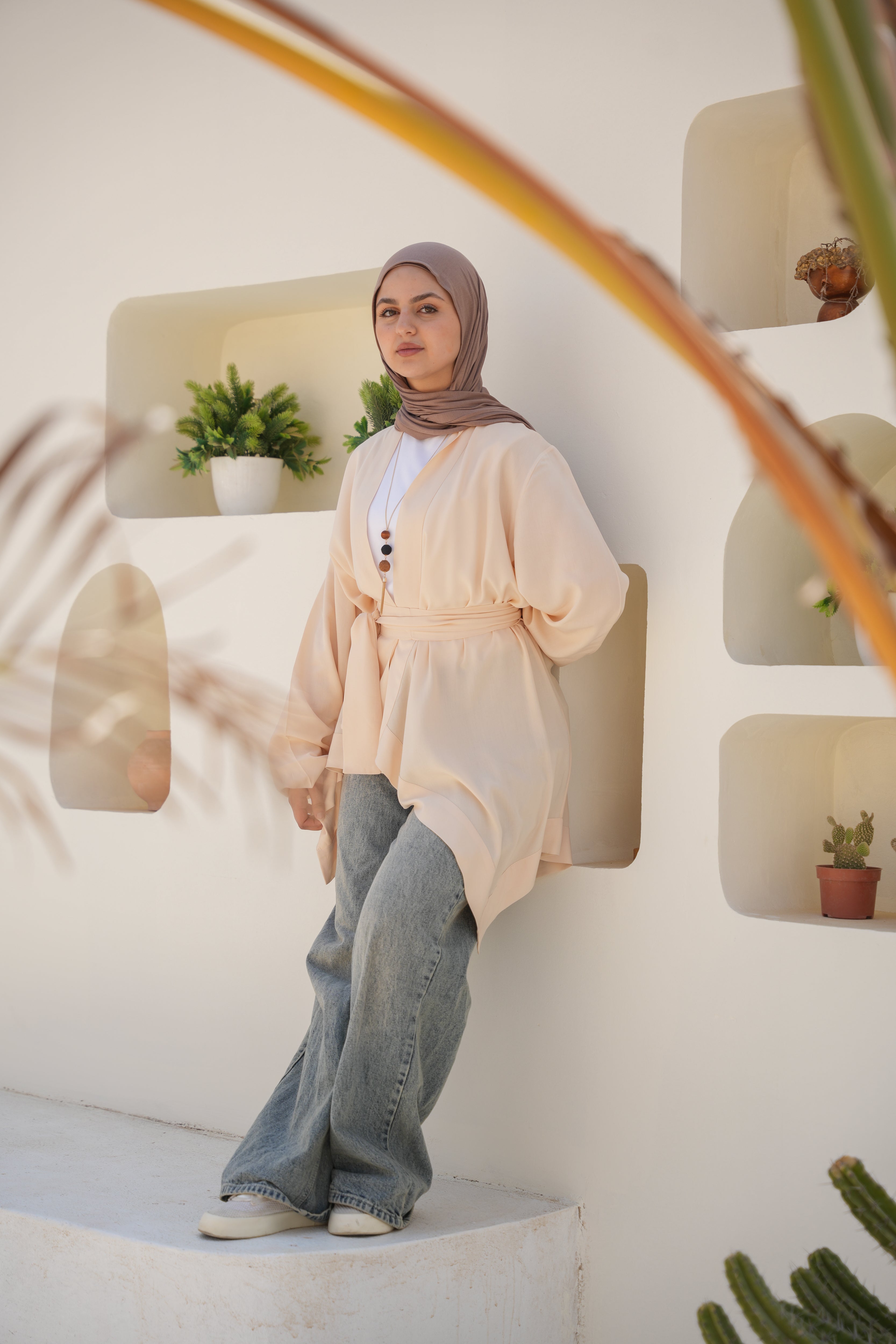 Sandy Shore Wrap - Light Peach