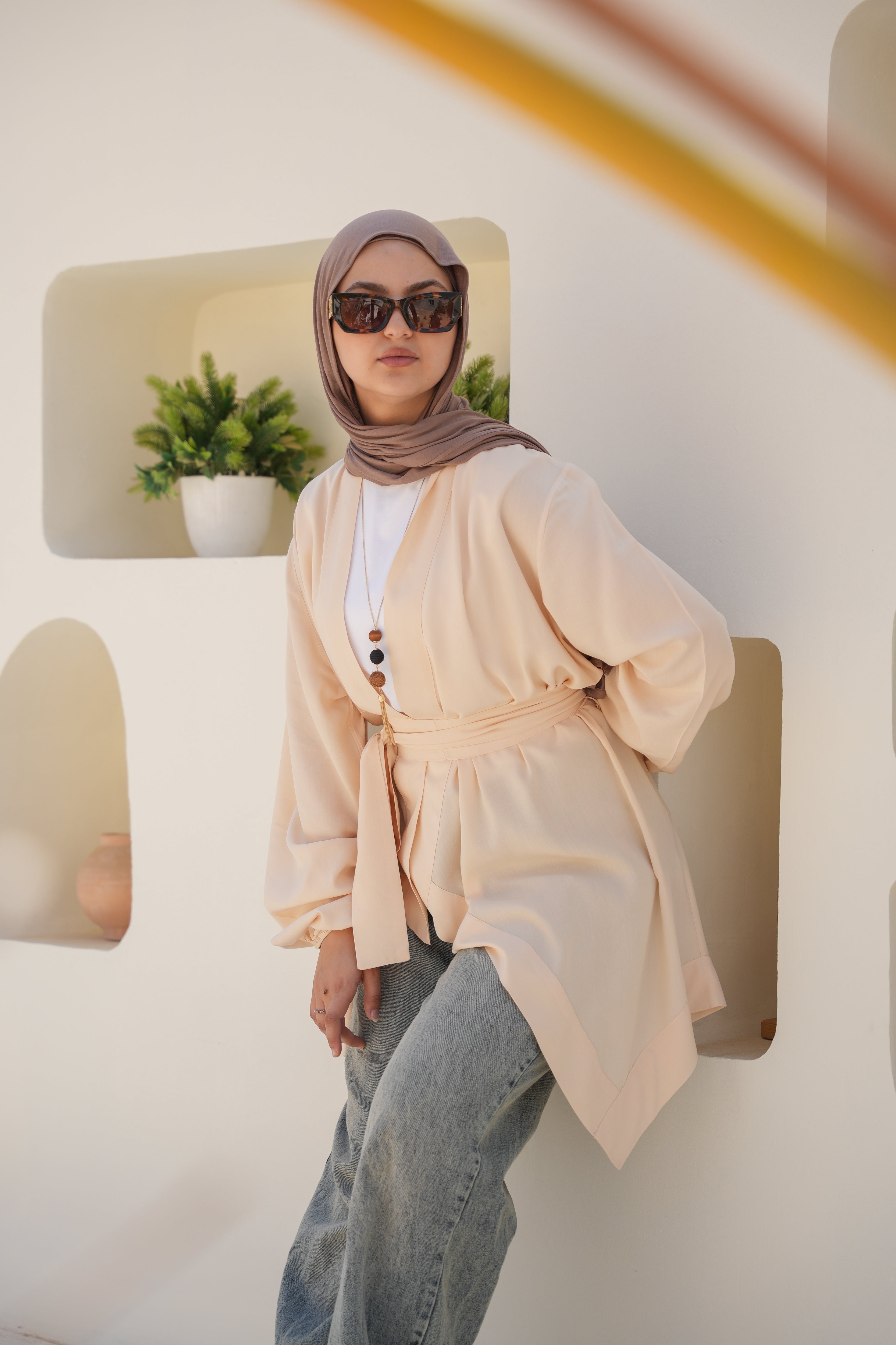 Sandy Shore Wrap - Light Peach