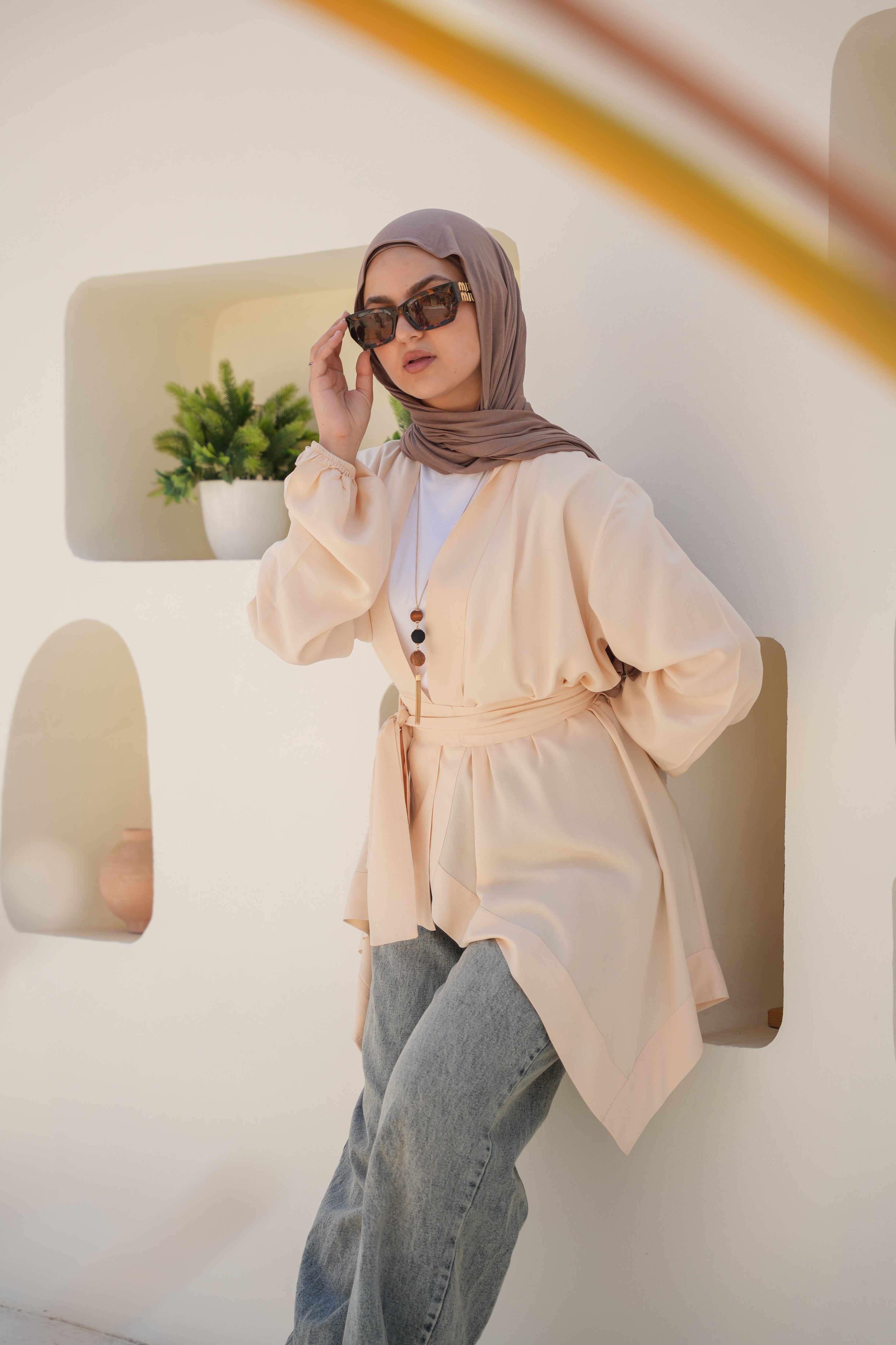 Sandy Shore Wrap - Light Peach