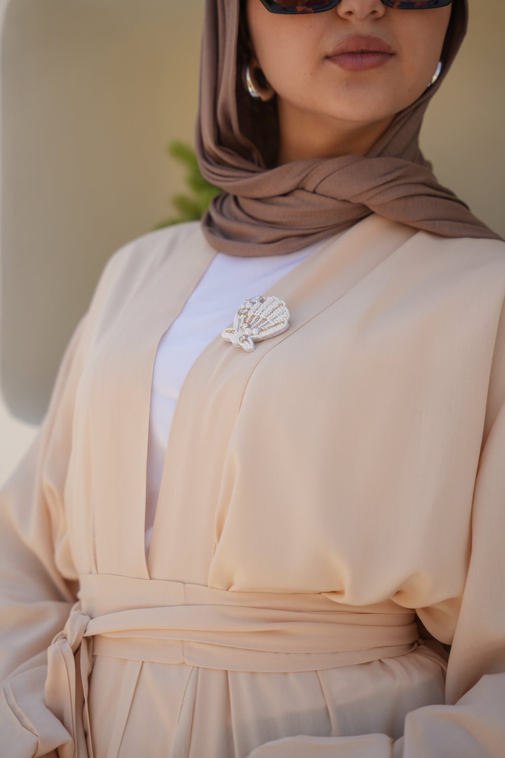 Sandy Shore Wrap - Light Peach