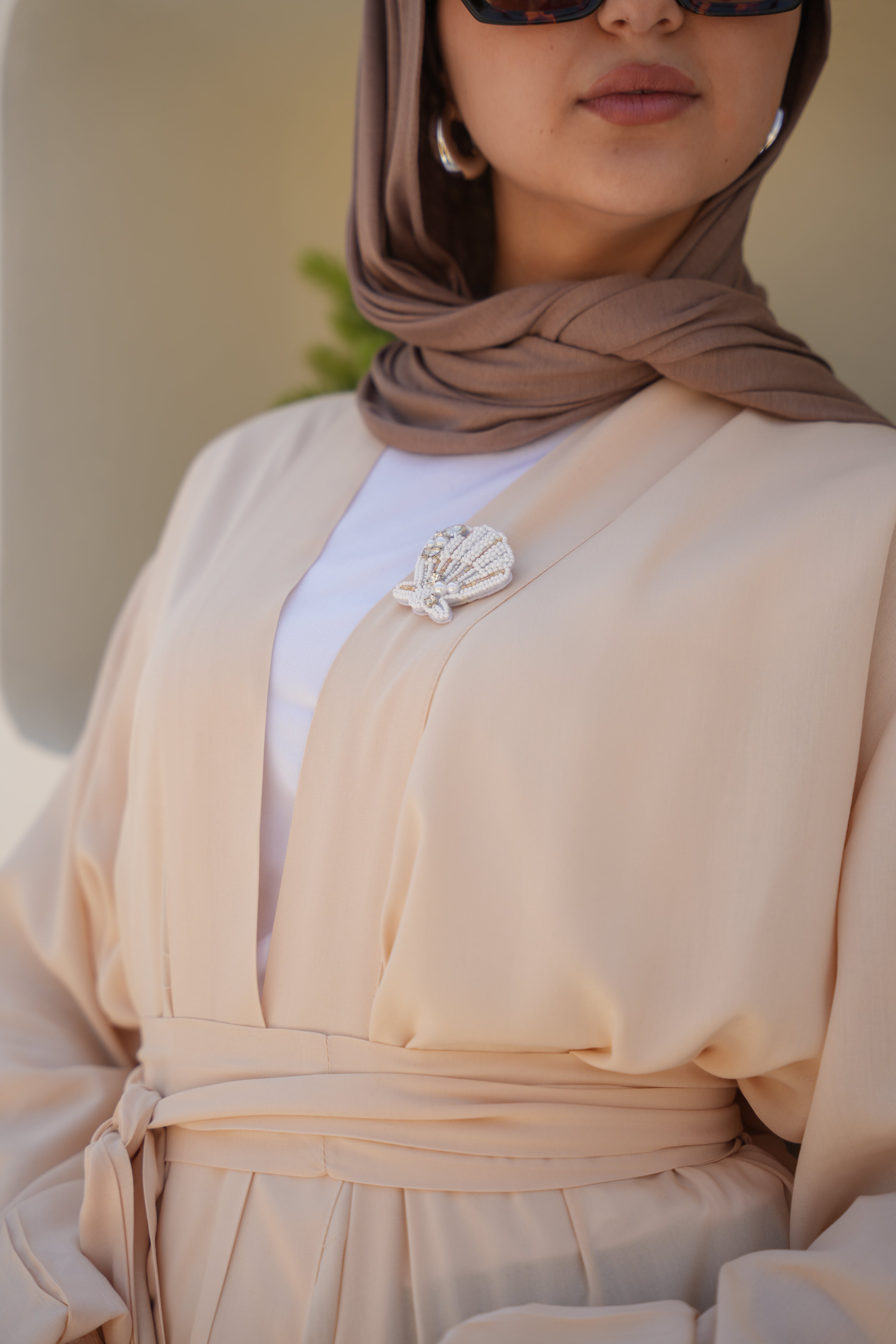 Sandy Shore Wrap - Light Peach
